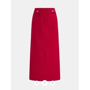 Commense Decor Pocket Mid-Waist Maxi Skirt Sz M